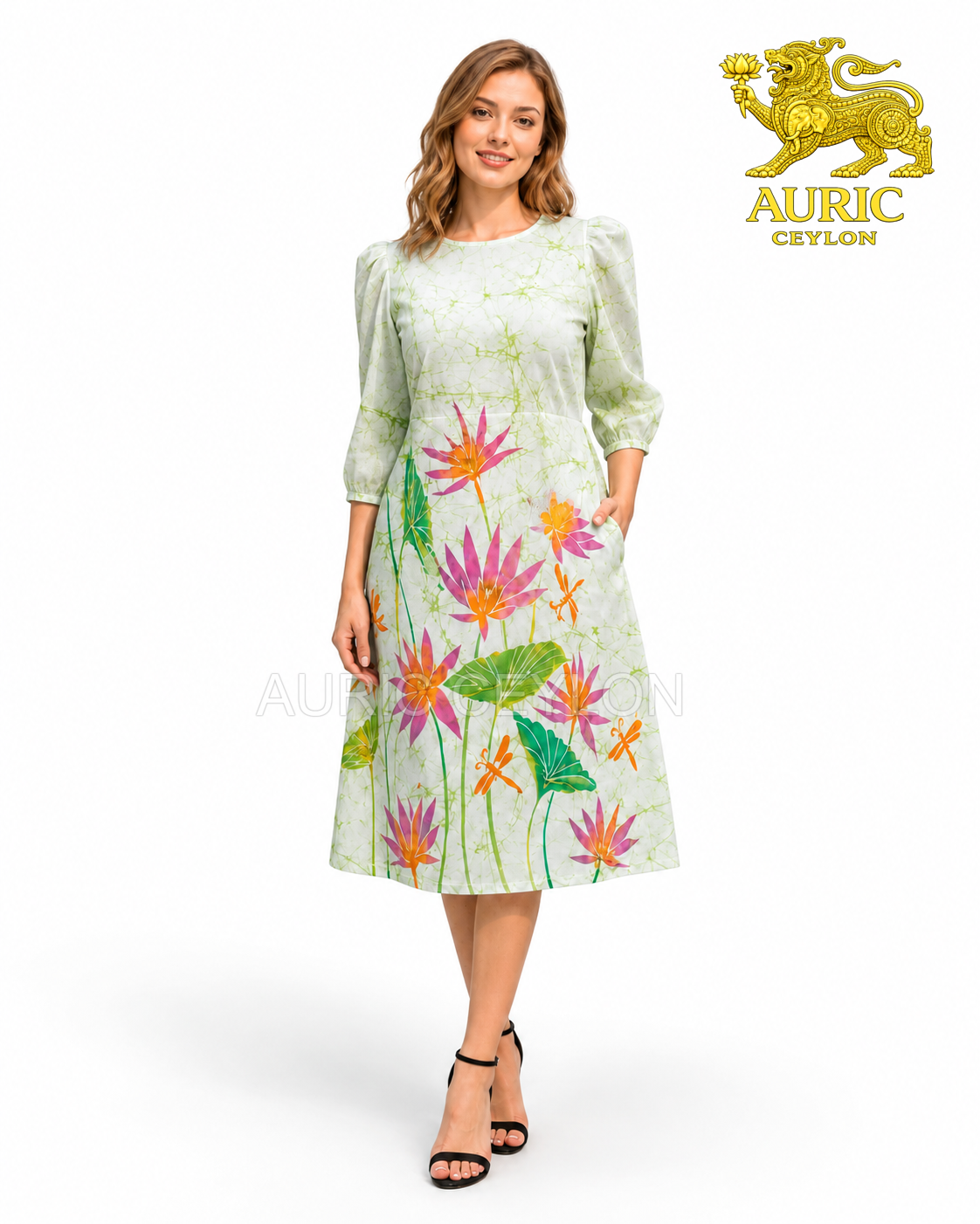Lotus Wrap Dress