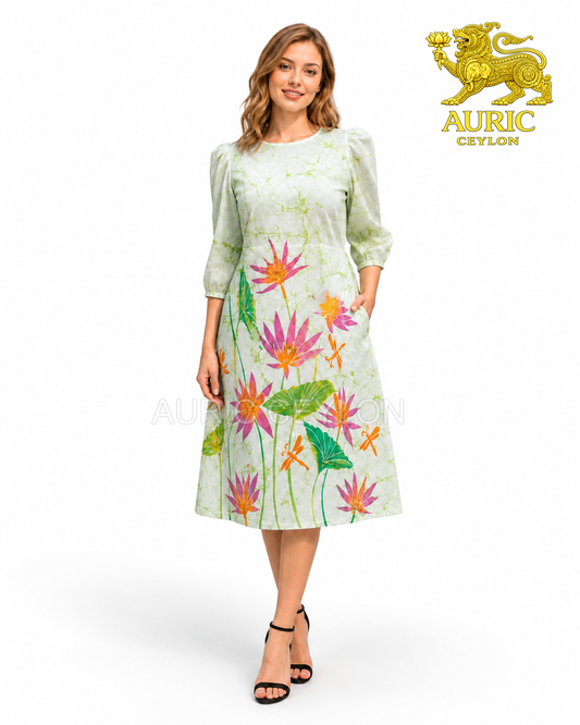 Lotus Wrap Dress