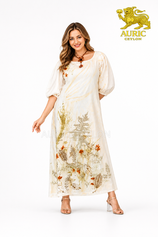 Natural Dye Ethereal Maxi Dress